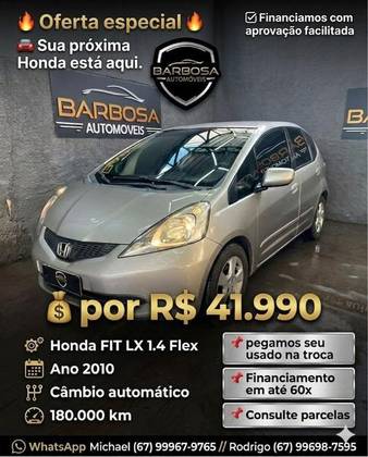 HONDA FIT 1.4 LX 16V FLEX 4P AUTOMÁTICO